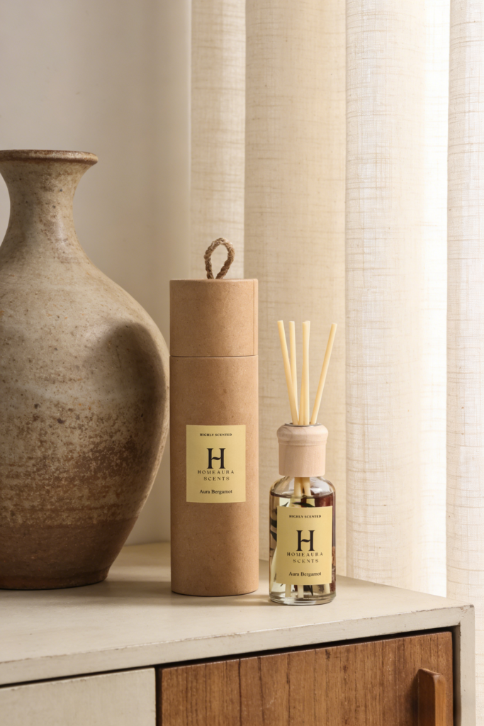 Aura Bergamot reed diffuser 50ml elegant home fragrance