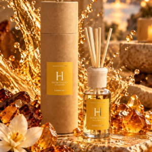 Amber Aura reed diffuser by Homeaura Scents